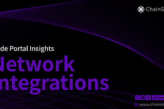 Node Portal Insights: Network Integrations into ChainStats