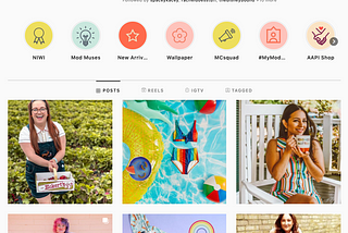 Sample Brand Guide: ModCloth Best Practices — Instagram