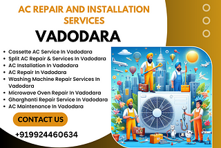 Professional AC service & repair experts in Vadodara, India