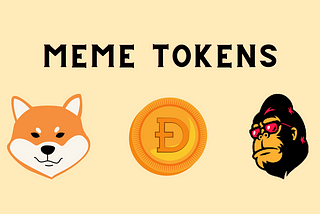 The Market Of Meme Tokens