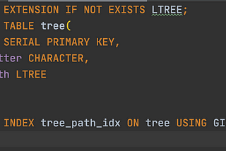 Handling Tree data models with PostgreSQL and Java