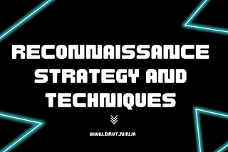 Reconnaissance Strategy and Techniques
