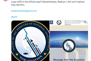 US Aviation Intelligence Organization Adds Flying Saucer To Logo