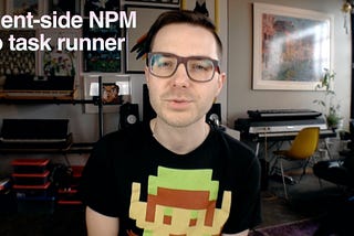 NPM client-side without a task runner
