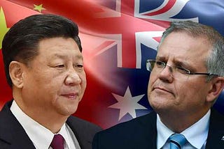 Tension between China and Australia rises.