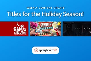 Weekly Content Update: Fun Titles For the Holiday Season!