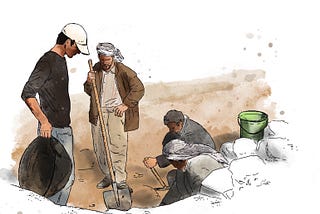 “A-Digging on a Tell”, or: A day in the Field — An illustrated excavation diary.