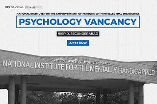 Psychology Vacancies at NIEPID Secunderabad