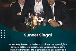 Suneet Singal | CEO, Finance | El Dorado Hills, California