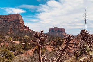 Rock formations in Sedona, Arizona.