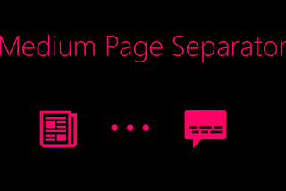 medium page separator, medium separator, medium page break, medium ellipsis, medium three dots, medium page divider, icon