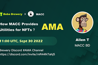 Brewery AMA with BD of MACC— Allen T