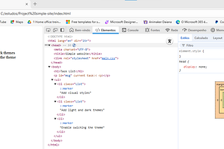 🌐🔗💡Project simple website using HTML, CSS and JavaScript