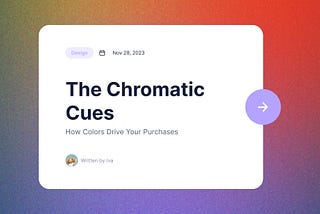 The Chromatic Cues: How Colors Drive Your Purchases