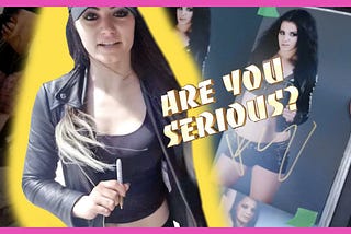 VIDEO: WWE’s Paige acts shocked that autograph seeker plans to sell autographs