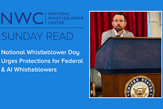 National Whistleblower Day Urges Protections for Federal and AI Whistleblowers