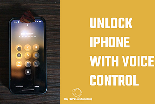 Unlock iPhone with a voice control