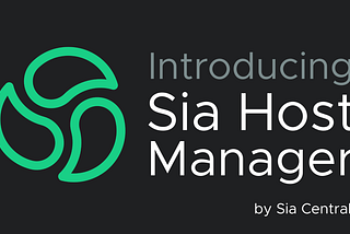 A New Way to Host on the Sia Network