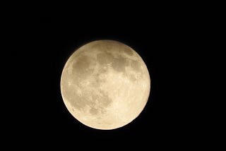 Full Moon (Photo by the author, Ramallah, Palestine, 2018)