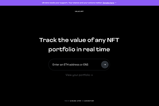 Value.App — Track the value of any NFT portfolio | Web3 App Review