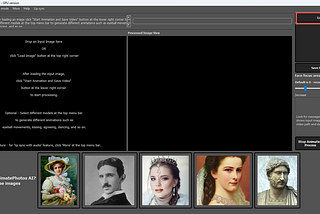 The screenshot highlights ‘Load Image’ button which is used to lod the input image using Pixbim Animates Photos AI.