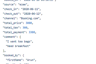 json data