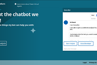 Provide Sentiment Analysis through Chatbot by using Power Virtual Agents