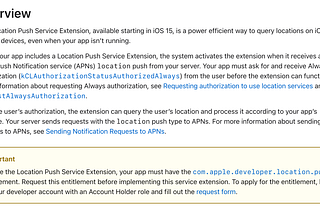 Creating an iOS Location Push Service Extension