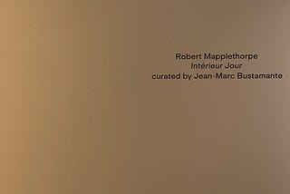 ROBERT MAPPLETHORPE : INTERIEUR JOUR @ THADDAEUS ROPAC 4 SEPTEMBER 2021–14 OCTOBER 2021