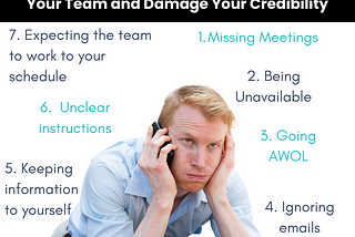 Seven Leadership Habits That Will Disengage Your Team and Damage Your Credibility