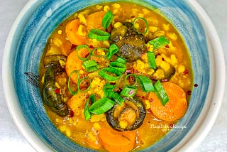 Winter Stew recipe: Vegan Mushroom Barley with turmeric and garlic (Oil Free)