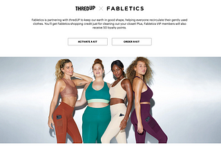 Fabletics Introduces Resale Program Powered by thredUP’s Resale-as-a-Service