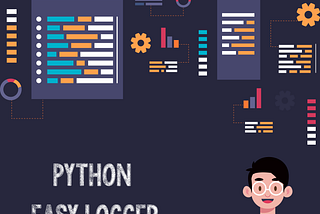 A programmer being happy using python easy logger