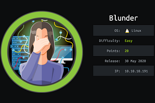 HackTheBox Writeup — Blunder