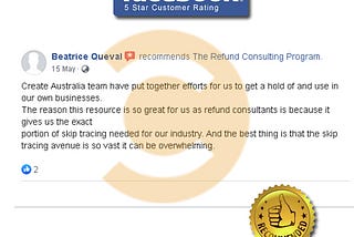 Refund Consulting Program Facebook Reviews | Beatrice Queval