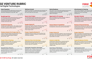 How did Forge Venture Rubric make me a tech-venture analyst?