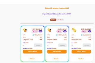 Nut Finance — Yield Farming With Fully Buyback LAUNCH!