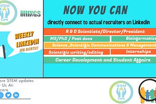 Jobs of Week in STEM: Week 1, June 2021 by iSTEMCare