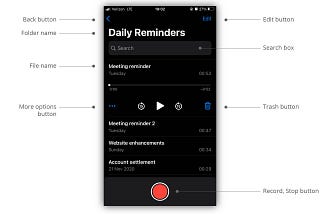 The iOS Voice Memos App