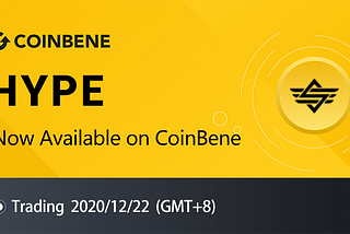 HYPE Now Available on CoinBene
