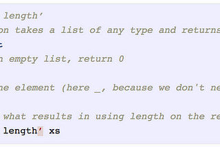 Imitating Haskell’s List Pattern