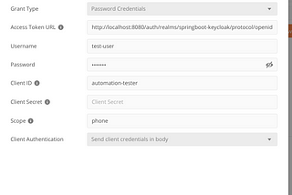 Automated testing of OAuth2/OpenID protected API.