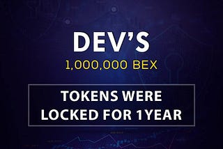 “Bex” Morbex Dev locked their Bex Token 1,000,000 for an year