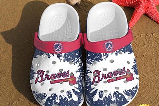 Mlb Football Sports Logo Atlanta Braves Crocs Clog Shoes