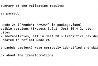 Automating Node.js Codebase Upgrades with AWS Transform custom