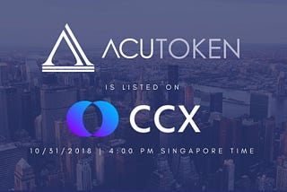 LISTING ANNOUNCEMENT: ACU Tokens Listed On Canadian Cryptocurrency Exchange!