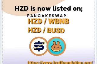 Horizon Dollar Token (HZD) Listed on Pancakeswap V2