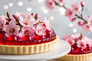 Cherry Blossom Jelly Tart Cake Recipe