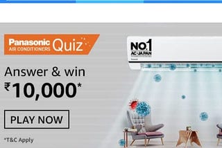 Panasonic Air Conditioners Amazon Quiz Answers Win 10000
