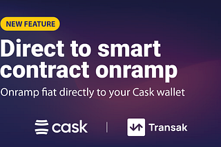 Introducing: One-Click Smart Contract Onramp